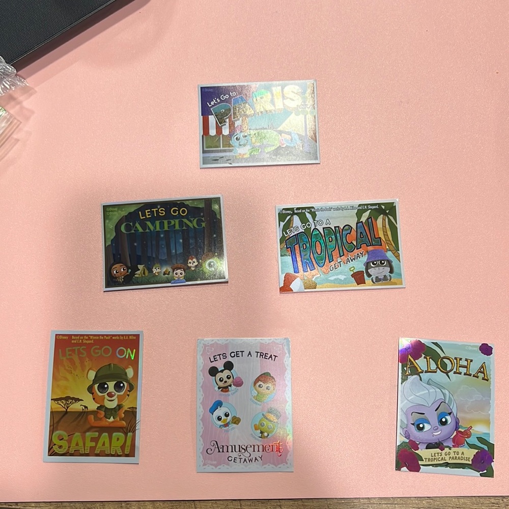 Disney Doorables let’s go postcard